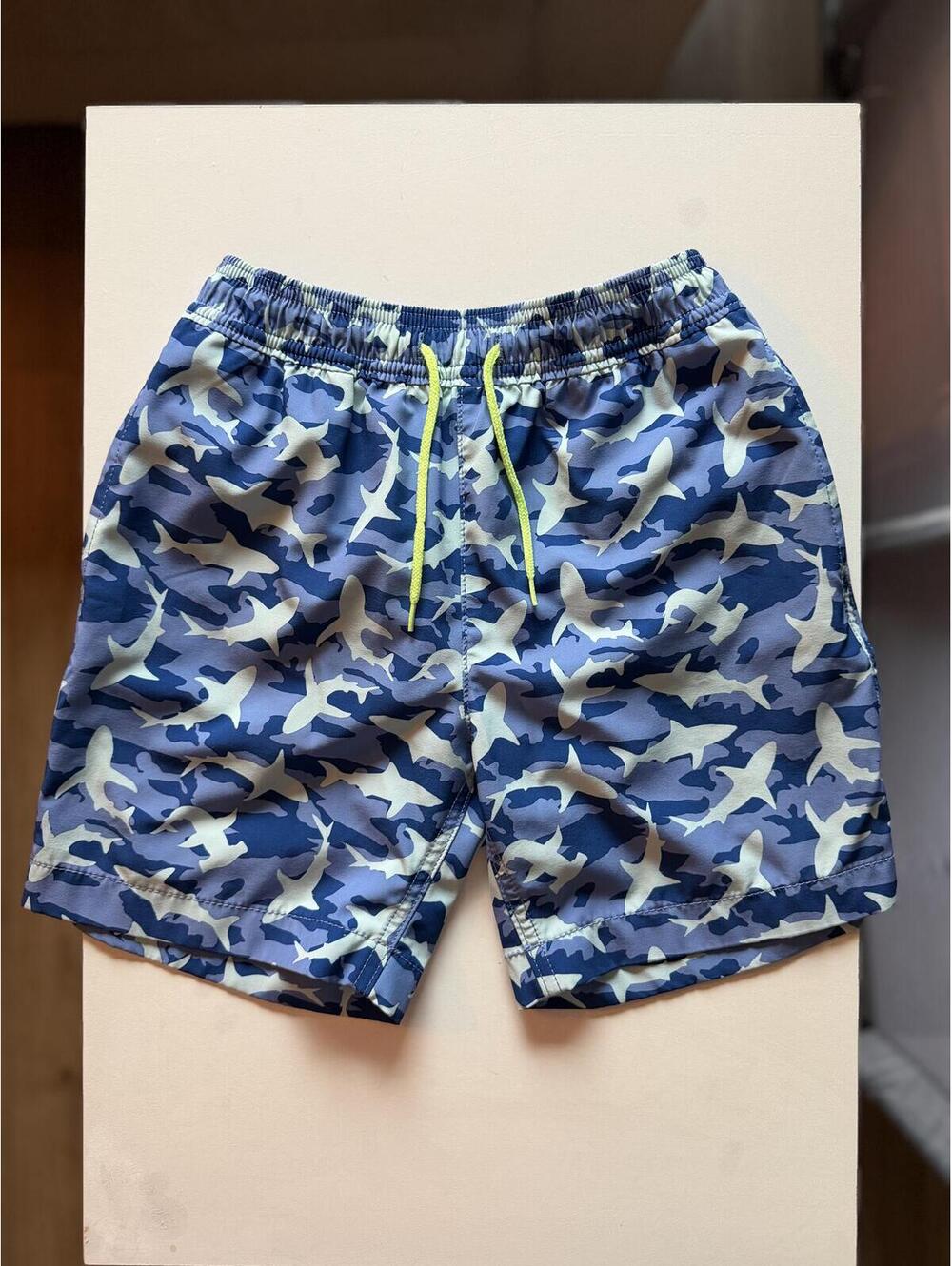 Crewcuts Blue Camo Swim Trunks Size 8